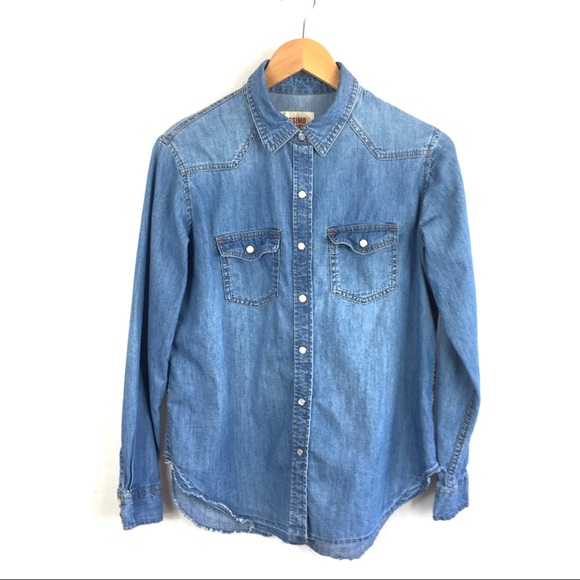 Mossimo Boyfriend Fit Long Sleeve Denim 